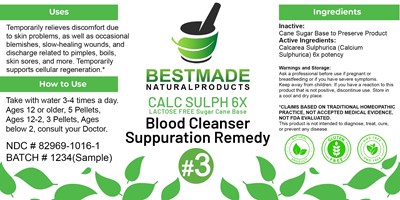 Calc Sulph (Calc Sulph 6x (lactose Free Sugar Cane Base))